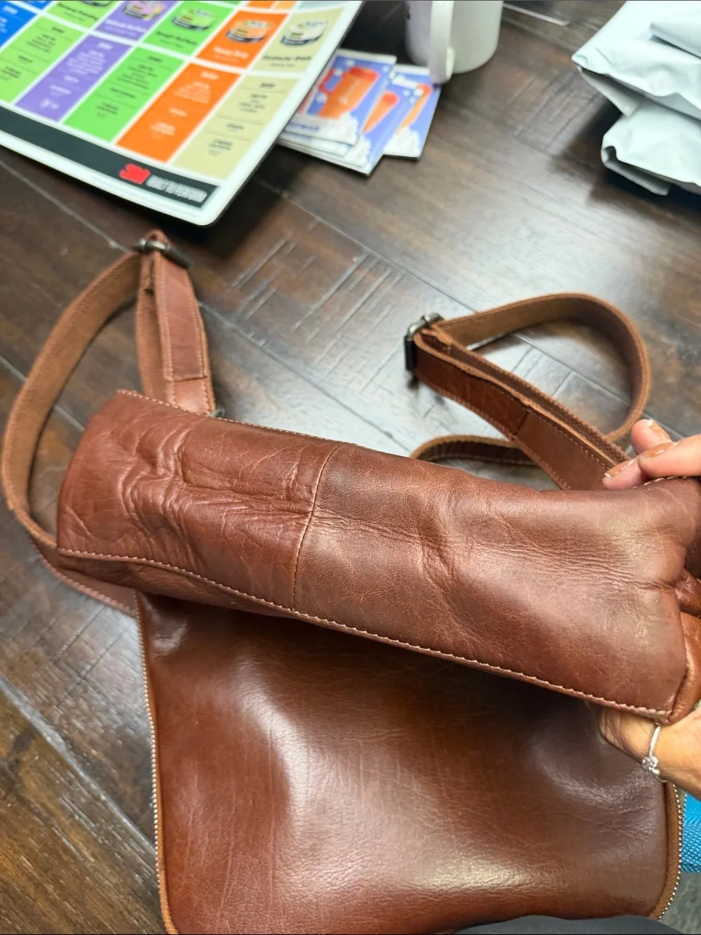 Leather Brown Men’s Backpack - Classic Tan Carry